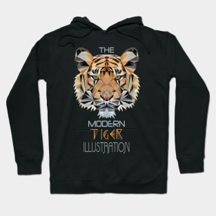 The modern tiger illustration polygon gift Hoodie